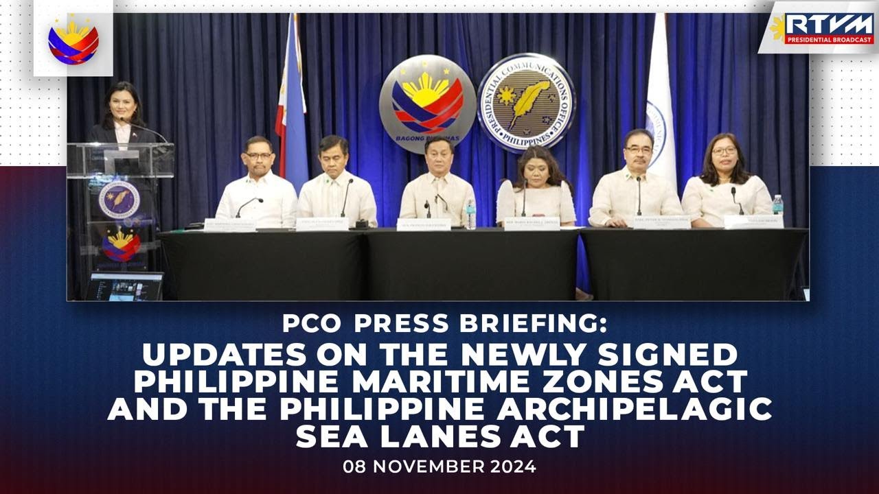 PCO Press Briefing with DOJ, NMC, NAMRIA and DFA-MOAO 11/08/2024