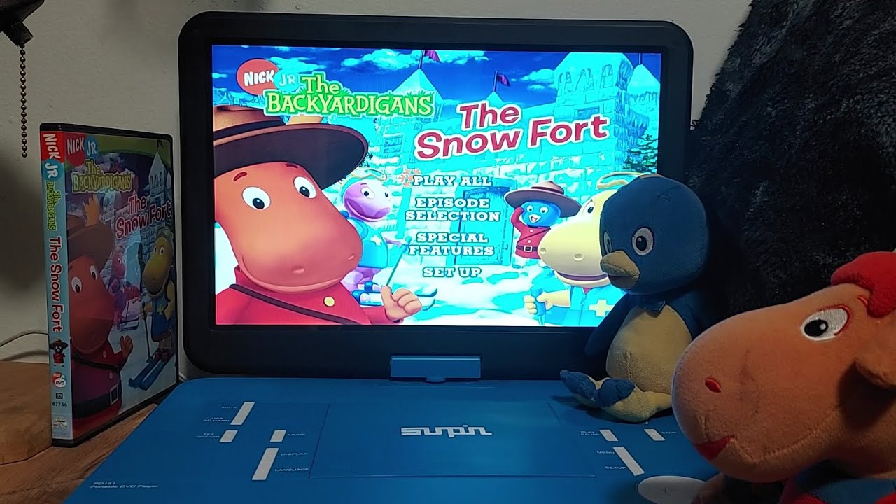 Меню Прохождение DVD «Backyardigans: The Snow Fort» 2005 года ❄️🌨🎿