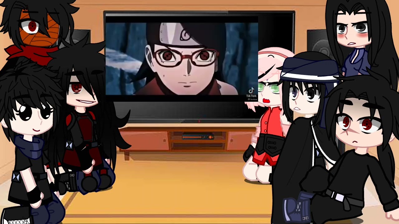 ·clã uchiha reagindo a sarada uchiha· 1/?