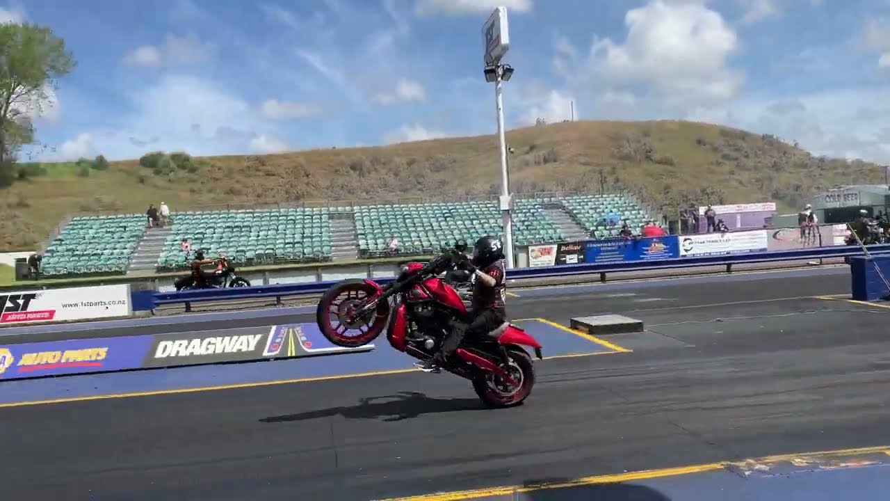 Big red machine south Auckland 2024 motorcycle drags