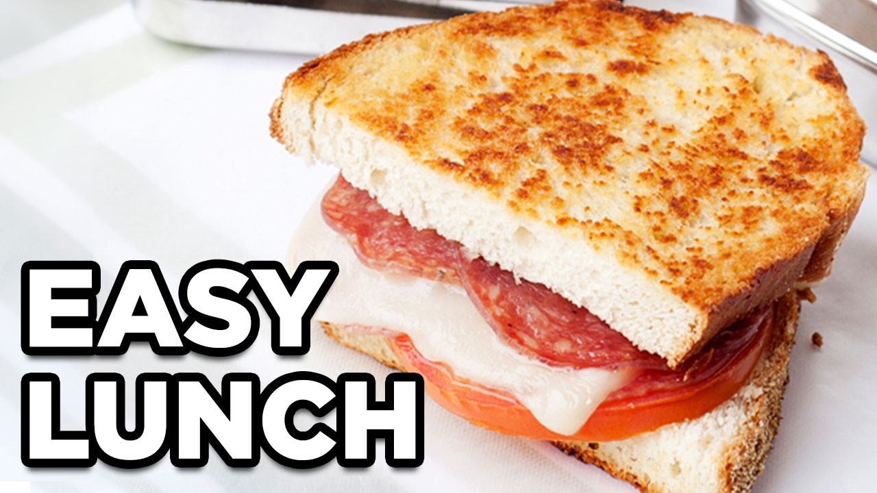 Grilled Pepperoni & Cheese Sandwich | School Lunch Idea by MOMables