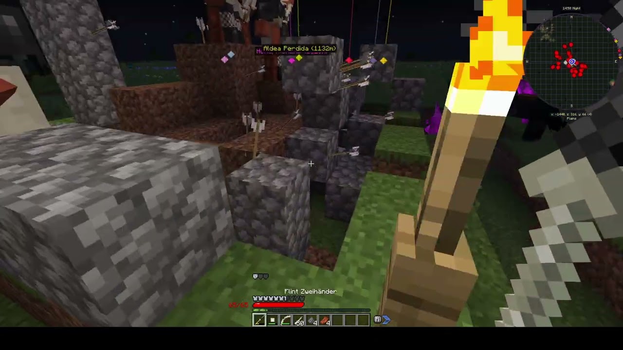 Minecraft: Nightmare Epic Siege Mod and Hundred Years War Mod Defense Part 1 [TEST GAMEPLAY]