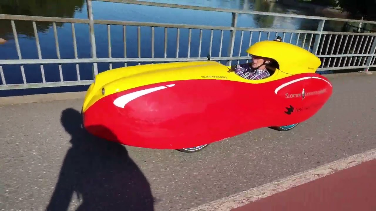 A velomobile in Oulu - Kinneri Oulussa - En velomobil i Ule&aring;borg