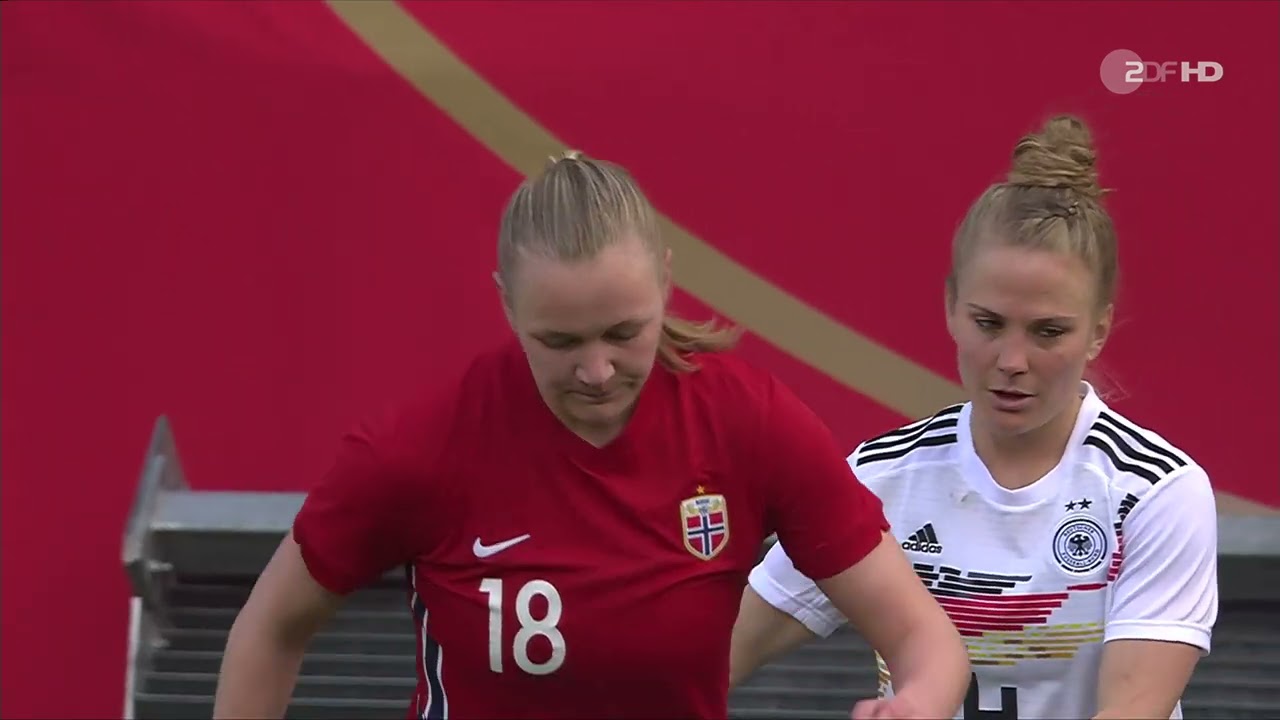 Frauenfussball Deutschland Norwegen 13 Apr 21 2  Halbzeit