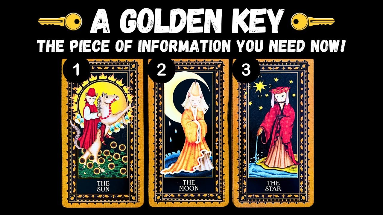 A Golden Key 🔑 The Piece Of Information You Need Now! 🧩🕯️⭐️⎮pick a card 🃏🔮
