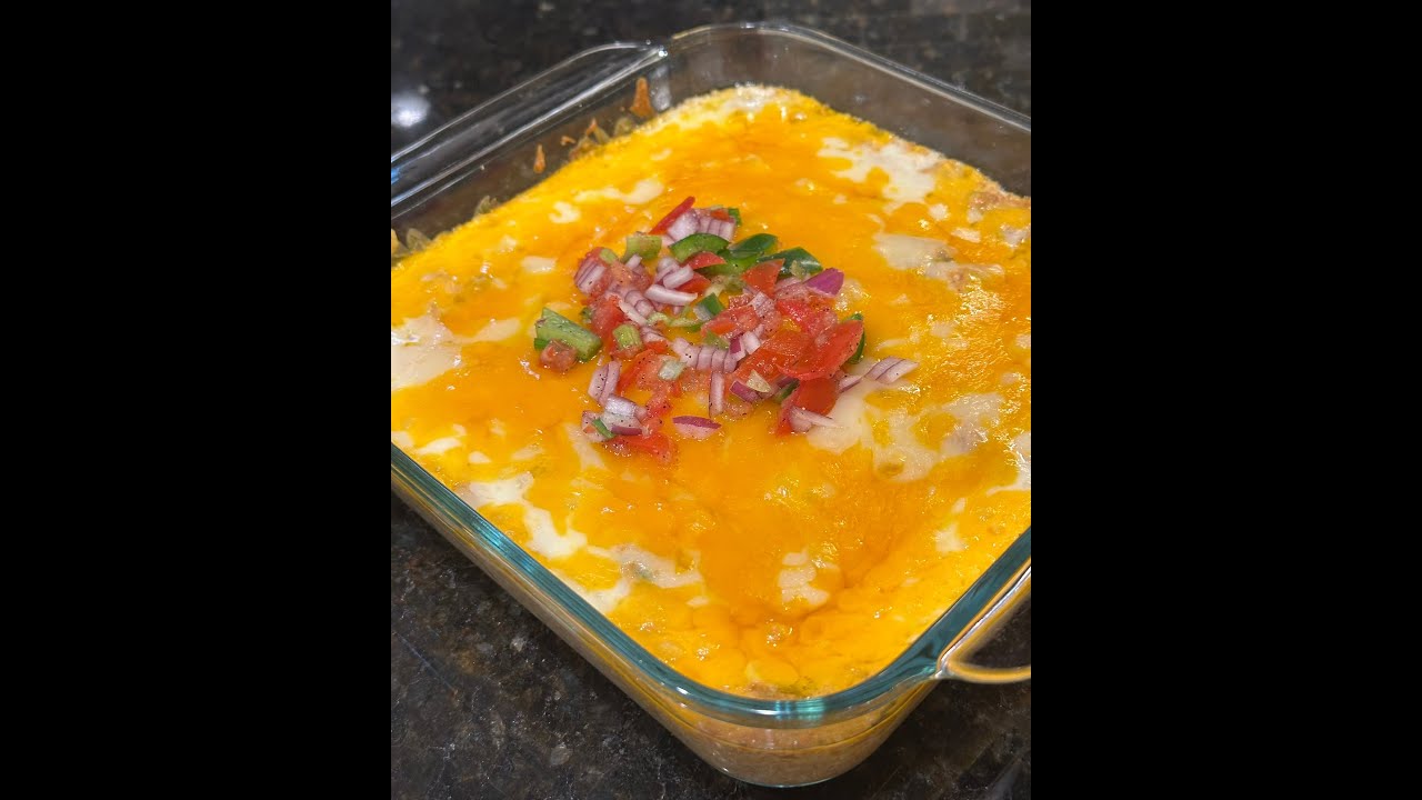 Refried Bean Dip | Easy, Cheesy and Excellent for any occasion!