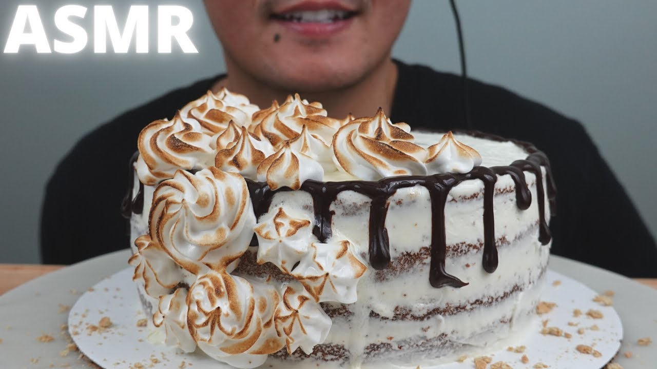 ASMR | Homemade S'Mores Cake | The Hangry Mole