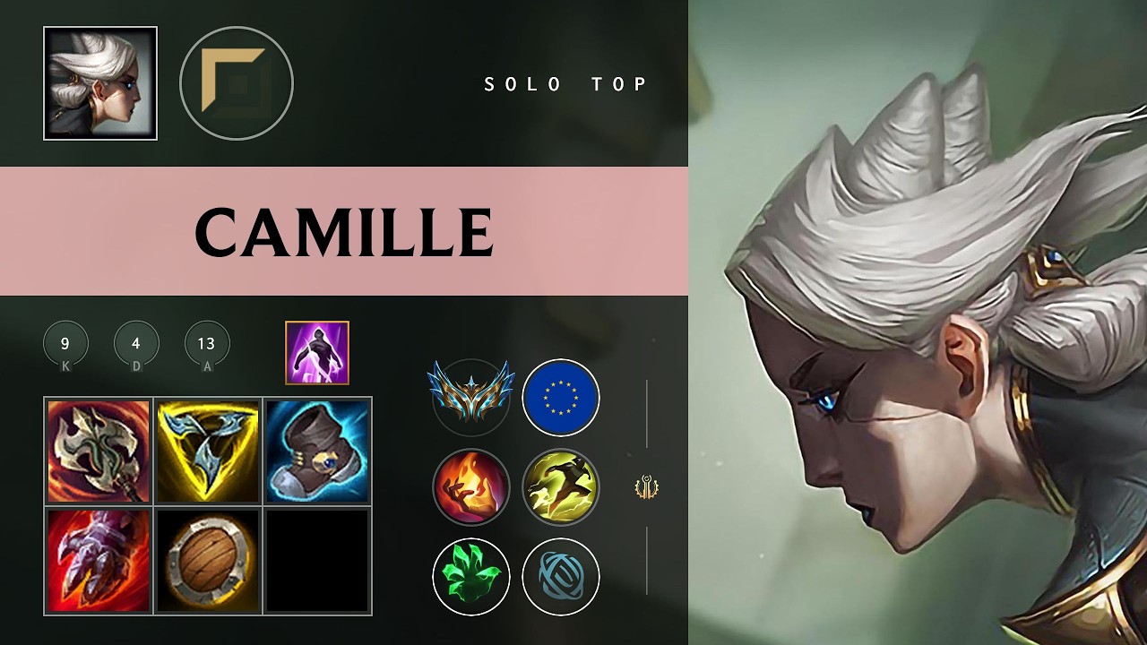 Camille Top vs Jax - EUW Challenger Patch 26.08