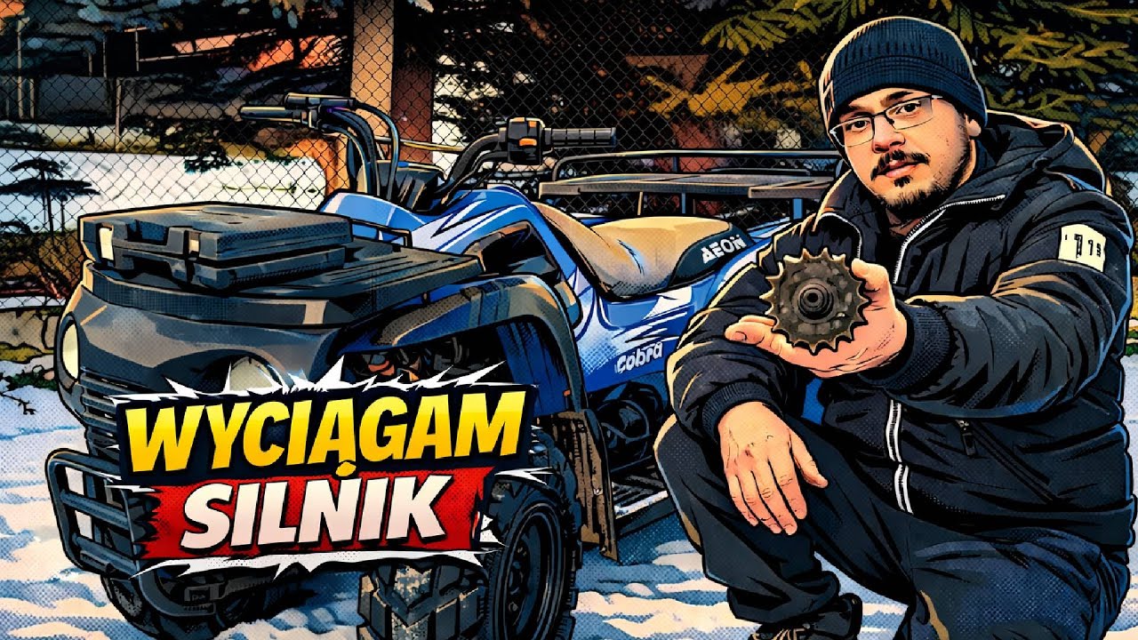 Wyciągam silnik z QUADA w 15 min. AEON COBRA 180cc