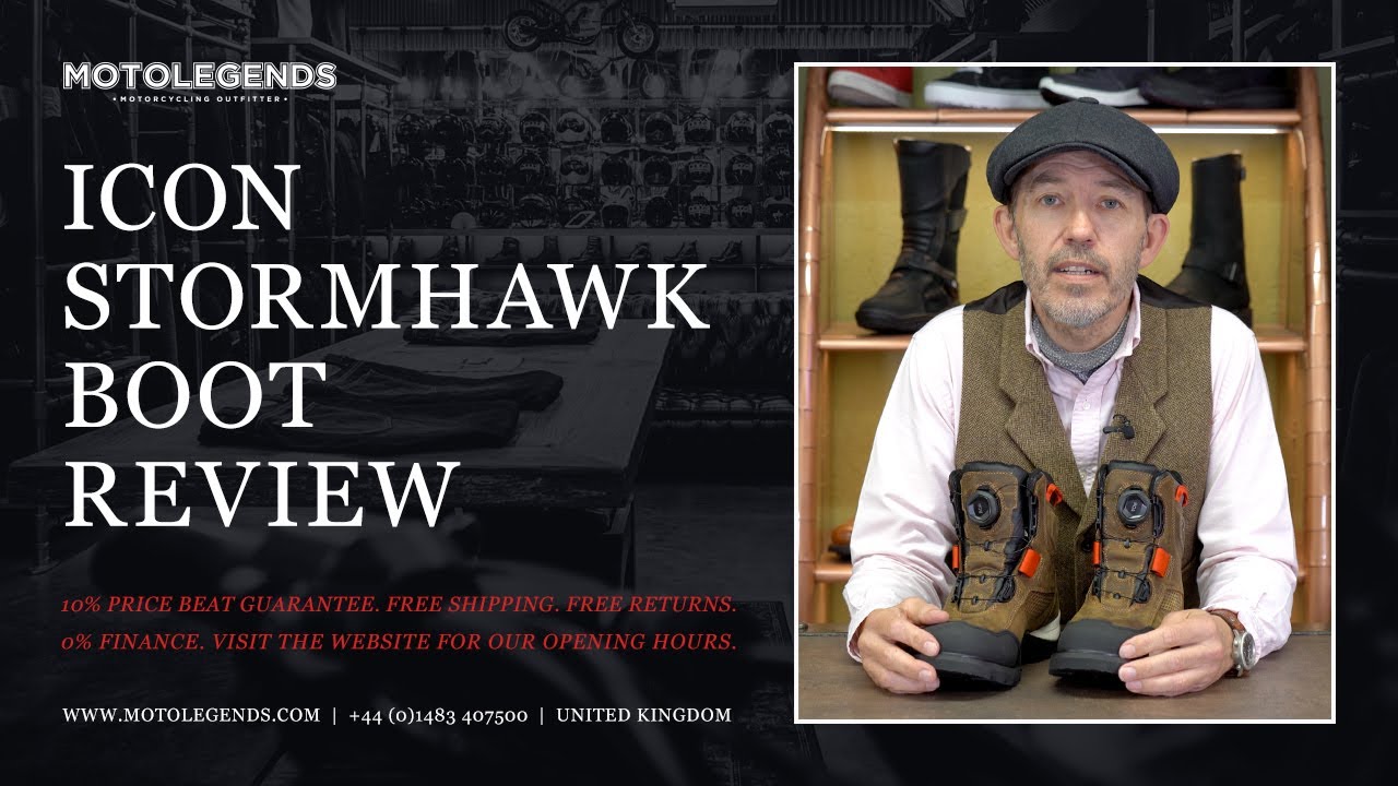 Icon Stormhawk motorcycle boot review