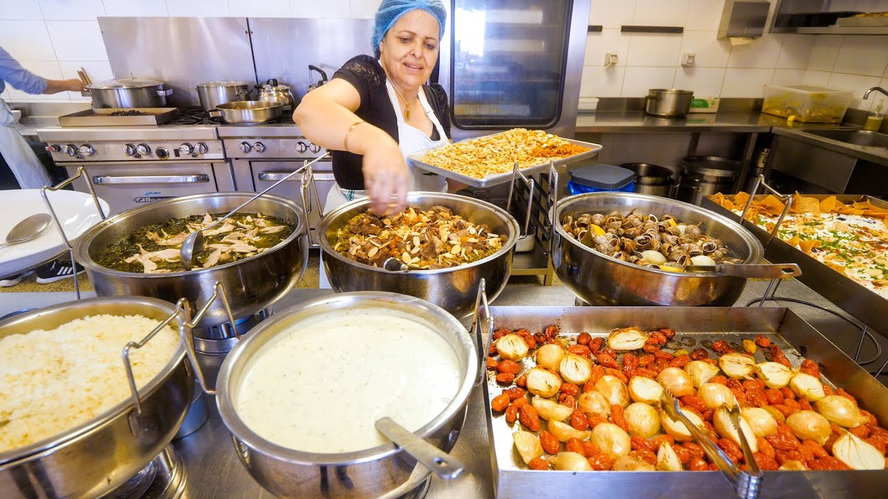 Lebanese Food Buffet - EATING EVERYTHING at Tawlet Ammiq Restaurant in Lebanon!