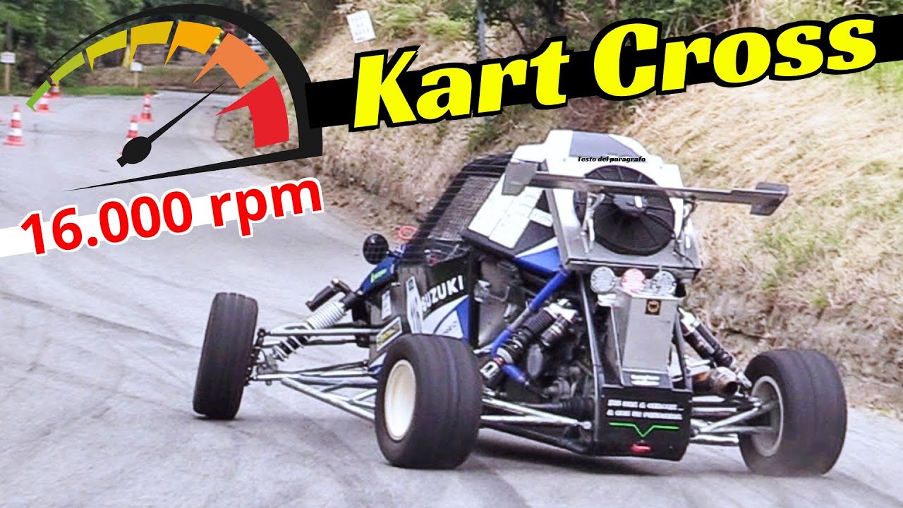 16.000 rpm CRAZY 600cc Kart Cross at Slalom & Hillclimb Races - MotorBike Engines Scream & Show!