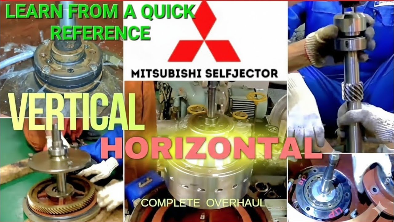 Selfjector purifier  vertical and horizontal shaft overhaul , Mitsubishi #marineengineering