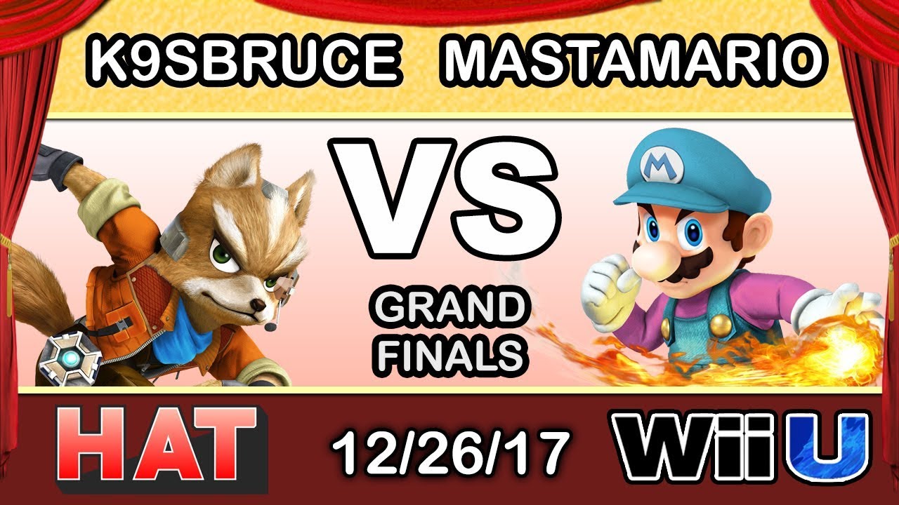 HAT 2 - K9sbruce (Sheik, Fox, Diddy) Vs. MastaMario (Mario) Grand FInals - Smash 4