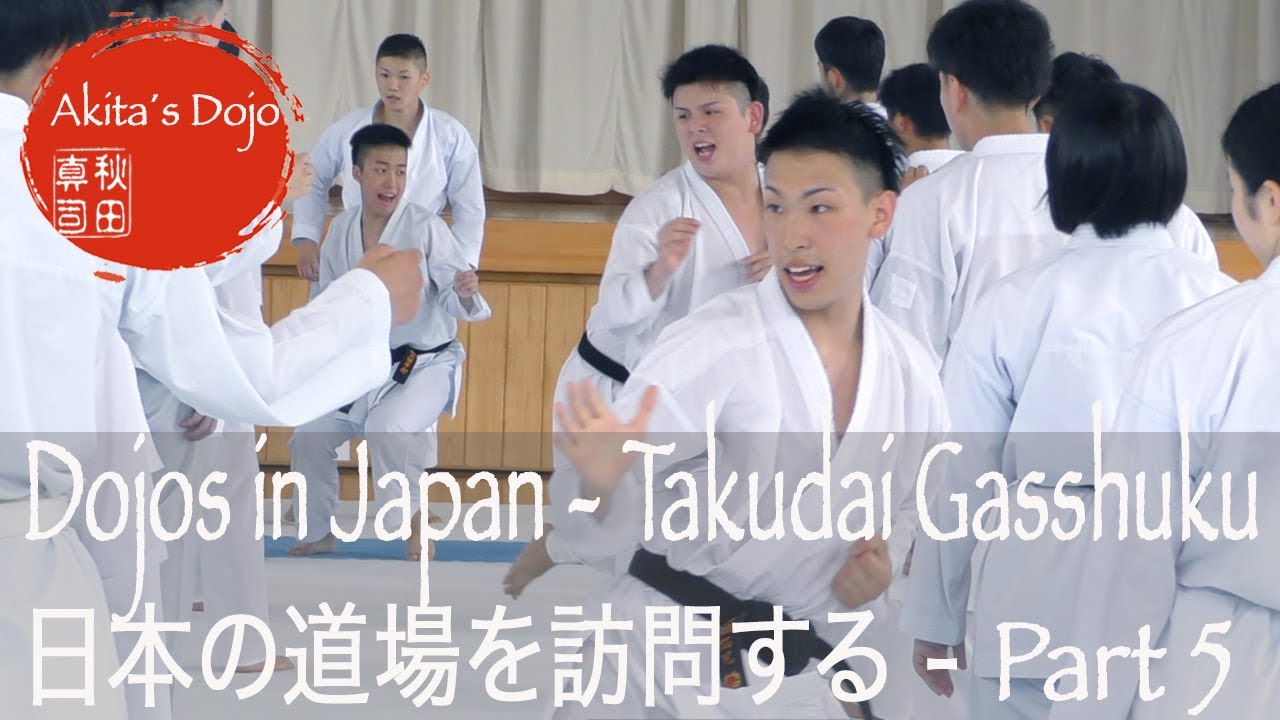 #5 Visiting Dojos in Japan - Gasshuku Takudai Karate Club in Tochigi  拓大空手部夏合宿【Akita's Karate Video】
