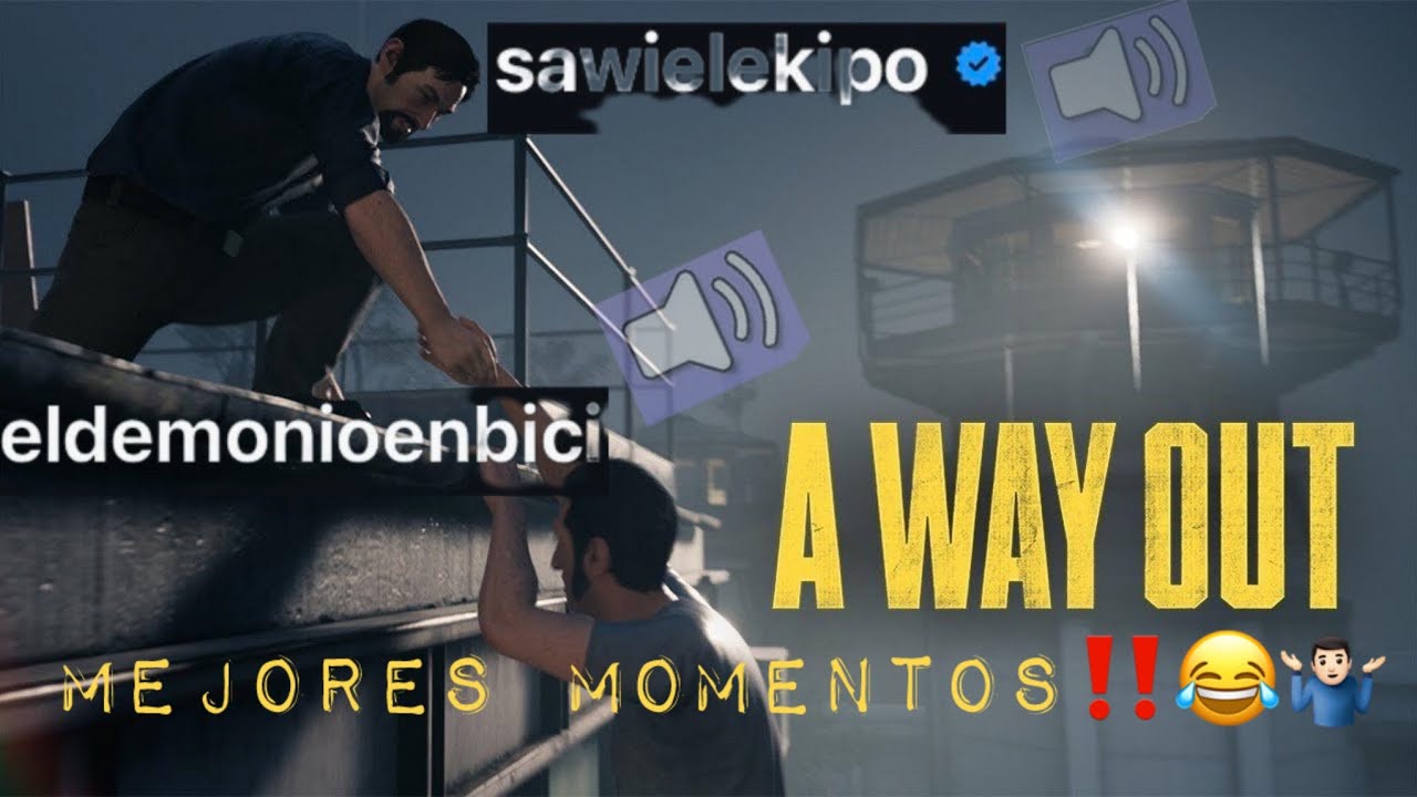 MEJORES MOMENTOS😂EN A WAY OUT🔥🔥🔥 CON SAWIELEKIPO‼️DESBARAJUSTANDO LA PRISIÓN👮🏻‍♂️🚔🚨