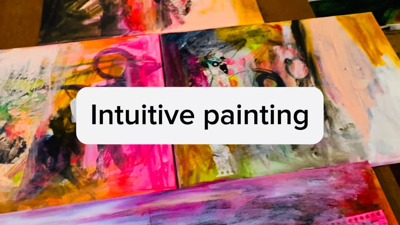 Mixed Media Abstract Art | intuitive landscape | layers on small canvas’s 🎨 🏞️🎨