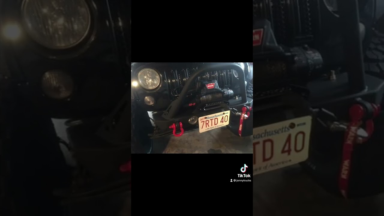 JCR Offroad Frame Chop Dagger Front Bumper on Jeep JK install.