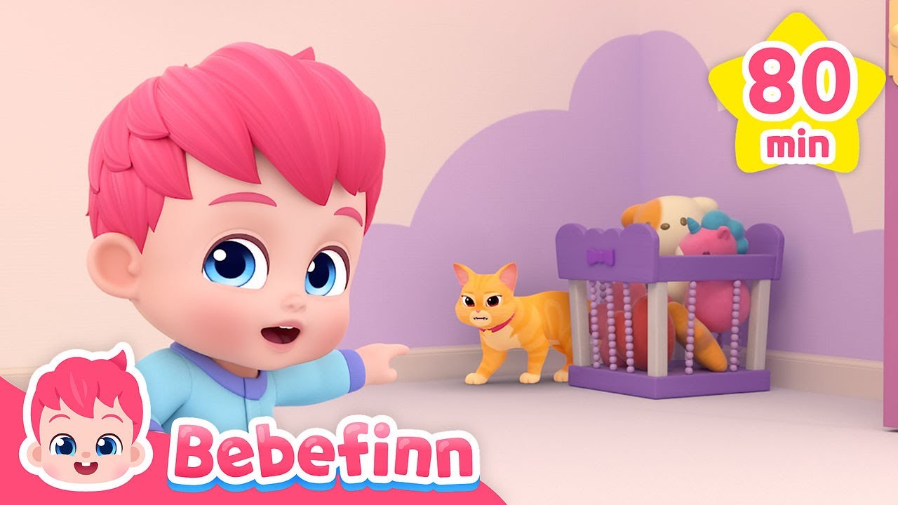 🫣 Peek-a-Boo! Playtime with The Cat Boo! 🐈 ㅣBebefinn Musical Stories Compilation