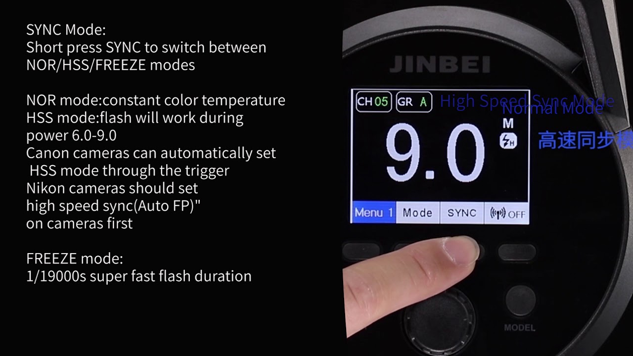 JINBEI MSN-TTL tutorial