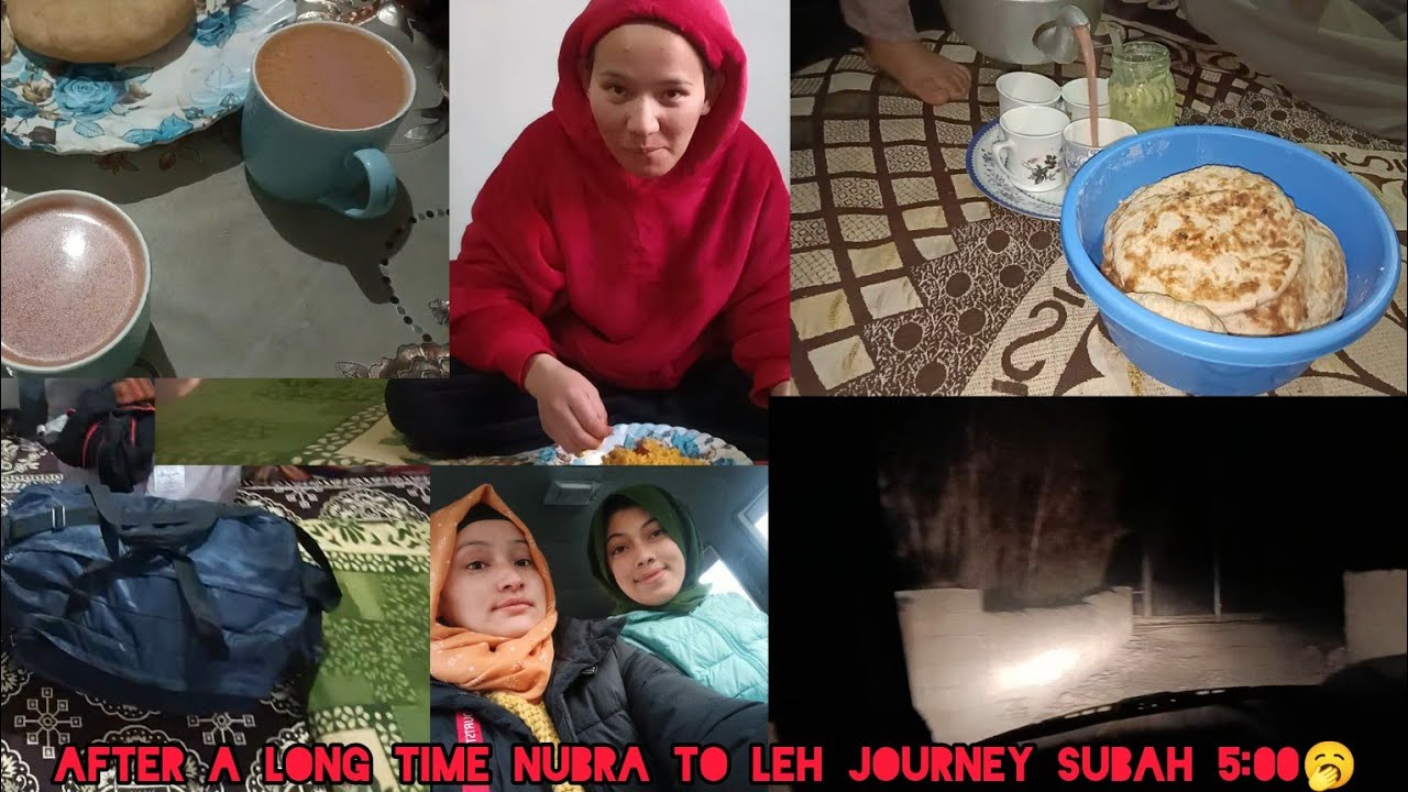 After a long time nubra to leh journey 🛻|| subah 5:00 baji Anna padha🥱|| ladakhi youtuber