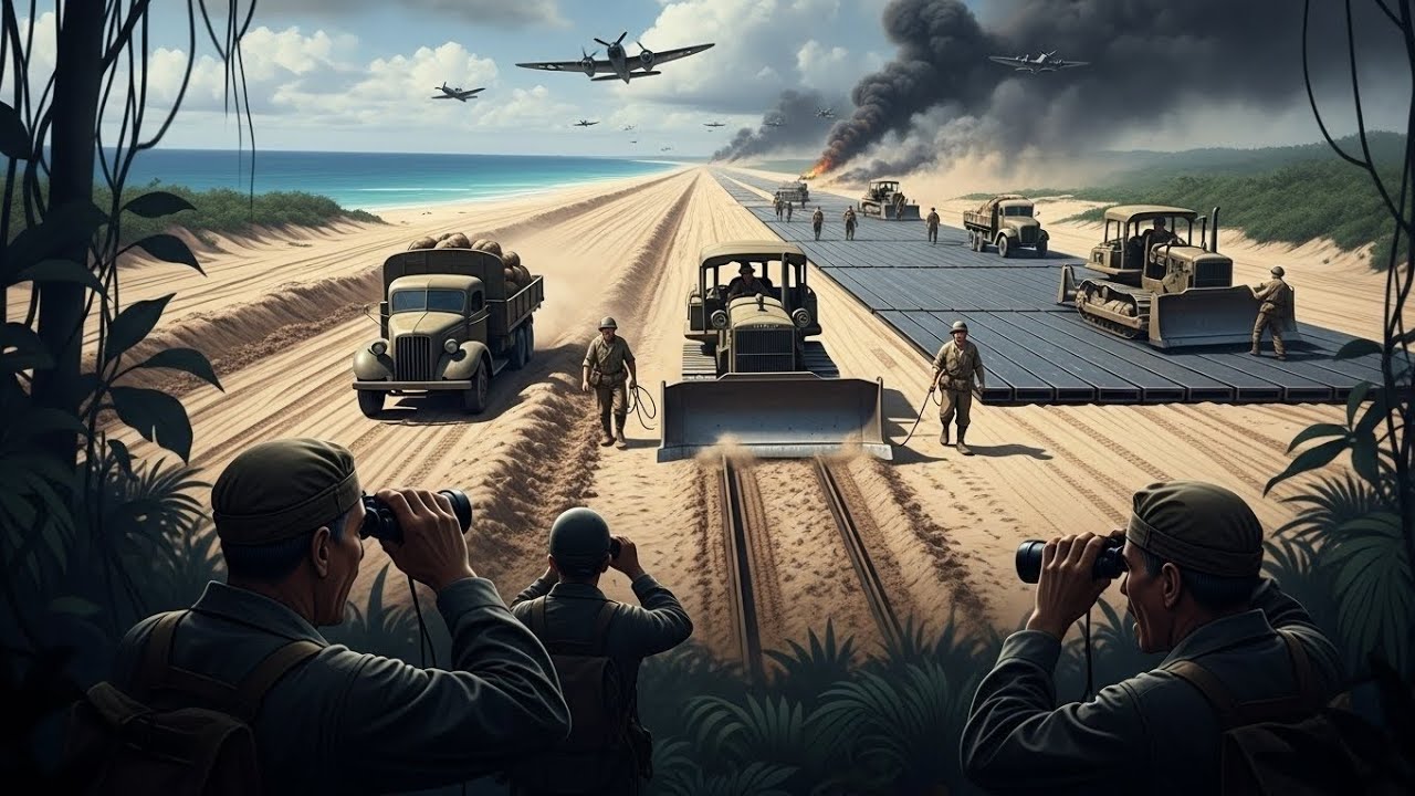 U.S. Engineers Shocked Japan by Turning Pacific Beaches Into Air Bases in Days