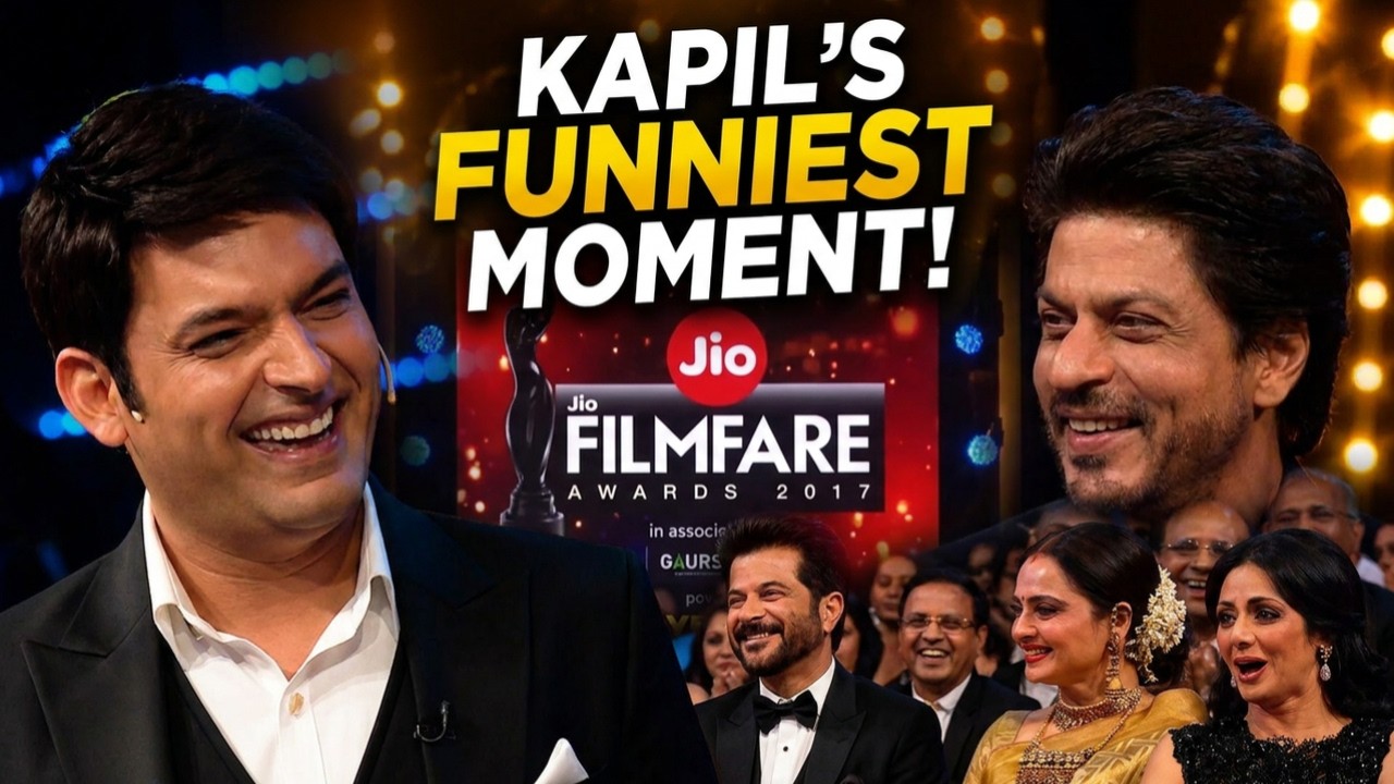 Забавная реакция Шах Рукх Кхана на шутки Капила Шармы | Filmfare Awards