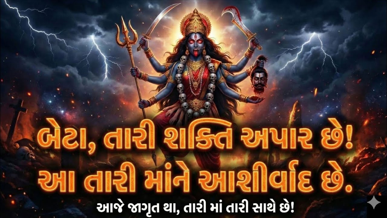 તારી શક્તિ અપાર છે આ તારી માં ના આશીર્વાદ છે| Maa Kali Blessings | Gujarati Bhakti Video