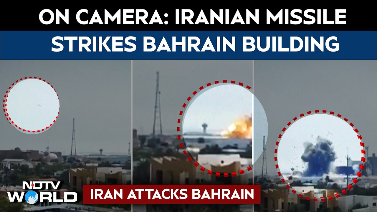 Bahrain Bomb Blast | On Camera: Moment Iranian Missile Strikes Bahrain Building