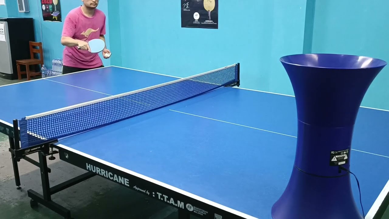 Attacking Heavy Backspin Serve | Victas V15 Extra Blue | Ipong Master V300 | 1005 Configuration