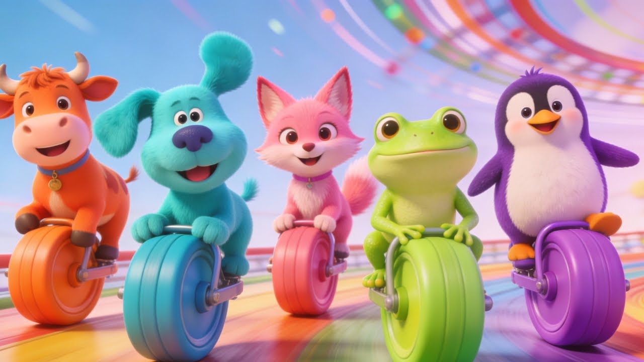 🐶🌈 Happy Animal Songs for Little Kids