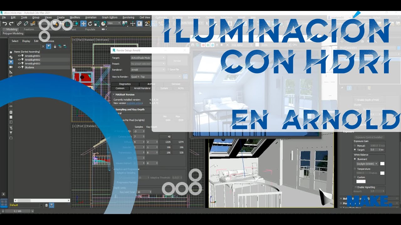 ILUMINACIÓN con HDRI en ARNOLD | CompuSoluciones