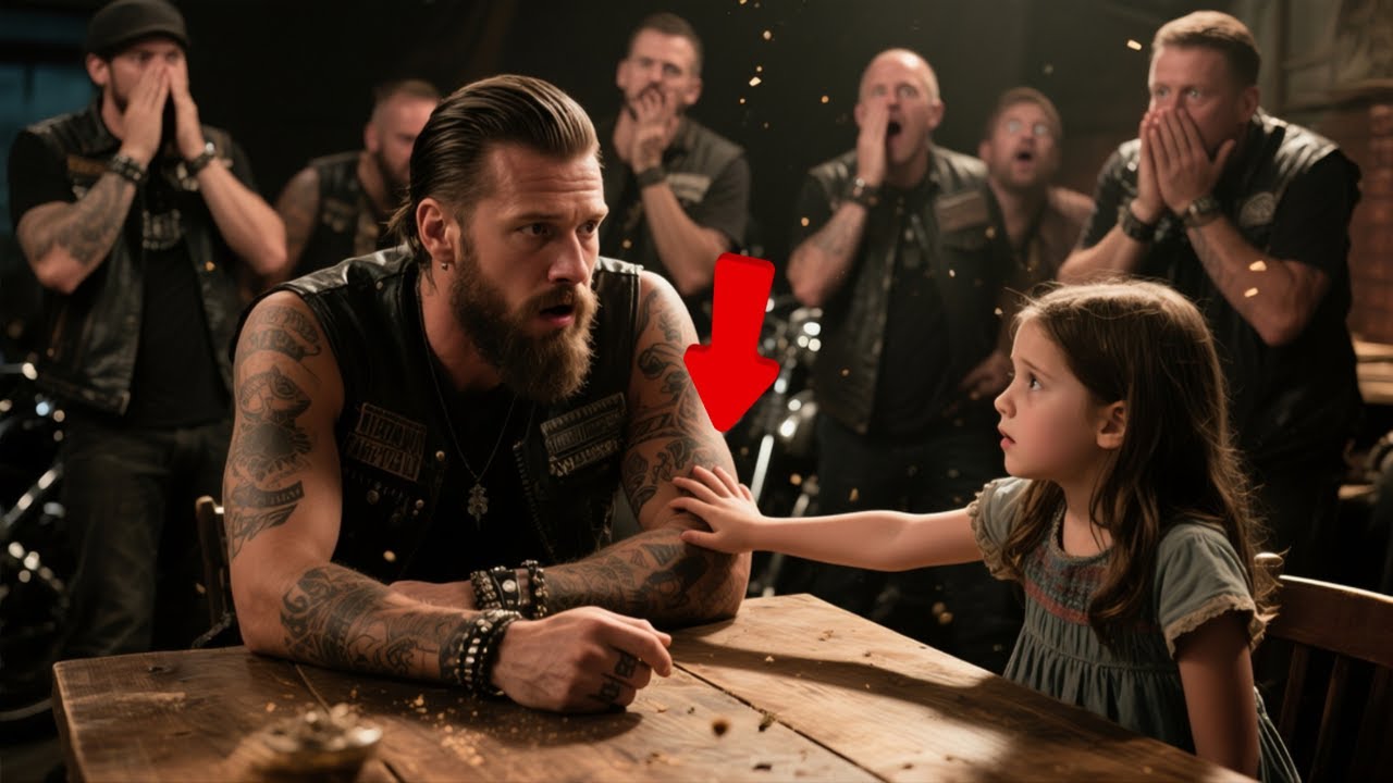 Little Girl Asked ‘Why Is My Picture Tattooed on Your Arm?’—The Bar Fell Silent, Hells Angels