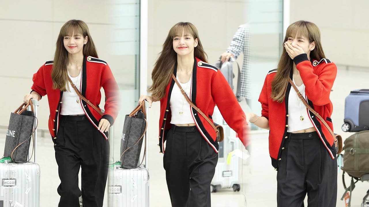 191001 블랙핑크(BLACKPINK) 리사(Lisa) 입국 Arrival (매니저 오빠 만나서 기뻐하는 리사) [인천공항] 4K 직캠 by 비몽