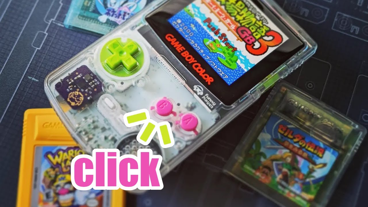 Wire-free Tac Switch Mod Install for Game Boy Color