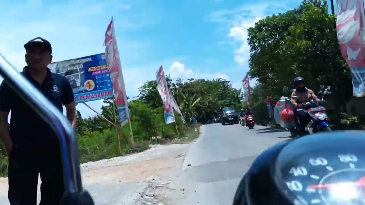 Motovlog Bekasi Kota ke Cikarang Lewat Gabus Tambelang Sukatani - Pemandangan Sawah #travel
