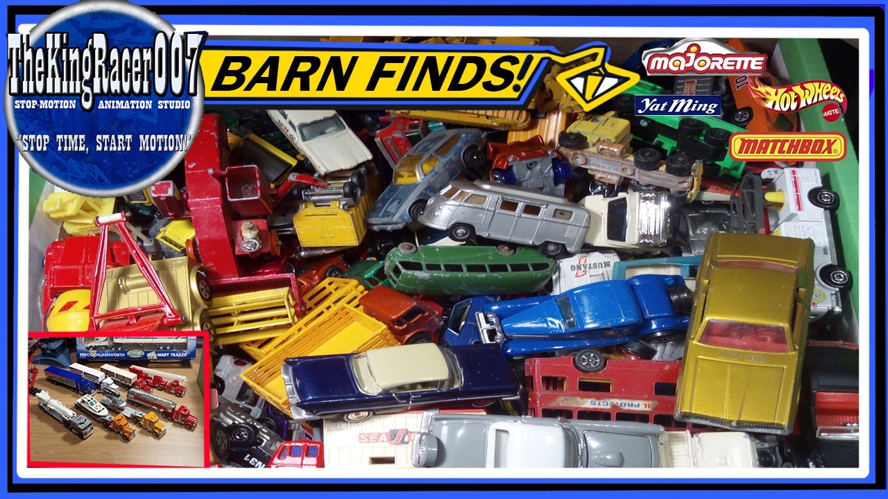 Barn finds!  MEGA HAUL of vintage diecast cars! Majorette, Matchbox, Hot Wheels and others...