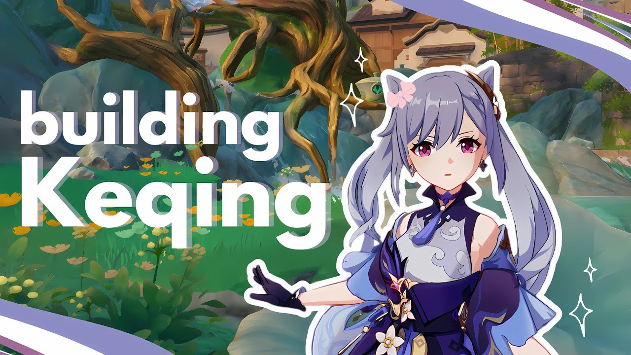 build Keqing with me 𖹭 cozy genshin impact gameplay 𝜗𝜚˚⋆