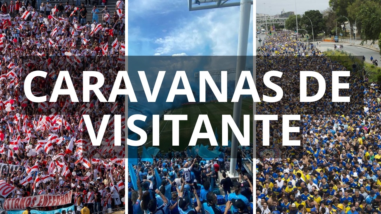 LAS MAYORES CARAVANAS DE VISITANTE DE HINCHADAS ARGENTINAS
