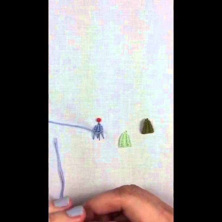 Woven Picot Embroidery Stitch