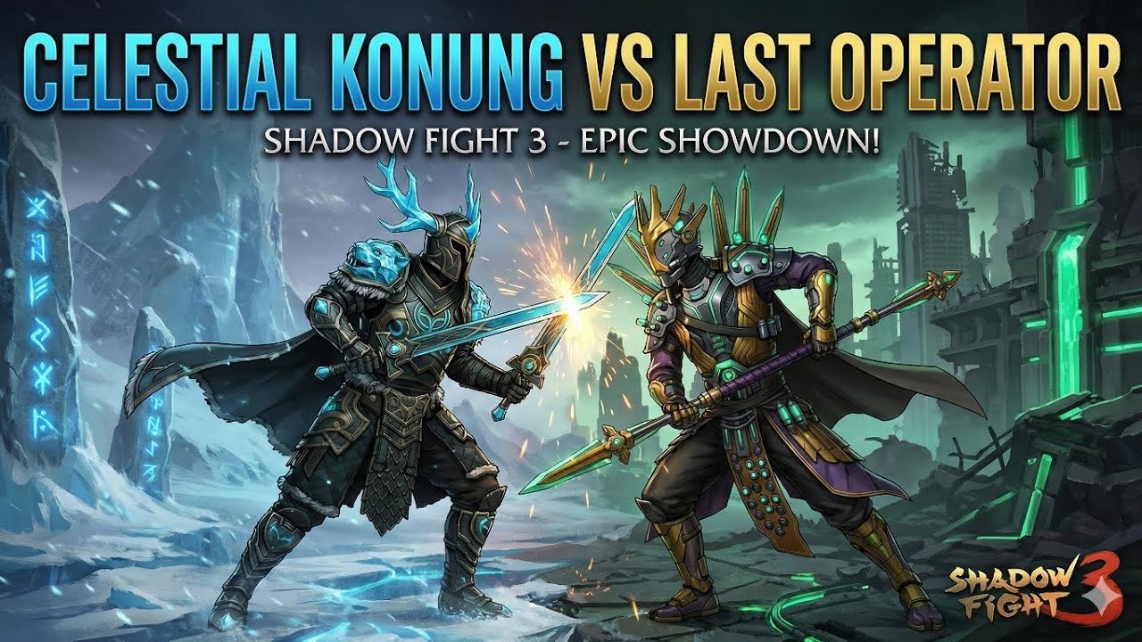 Celestial Konung vs Last Operator Shadow Fight 3 #sf3#celestialkonung #lastoperator #retro #gaming