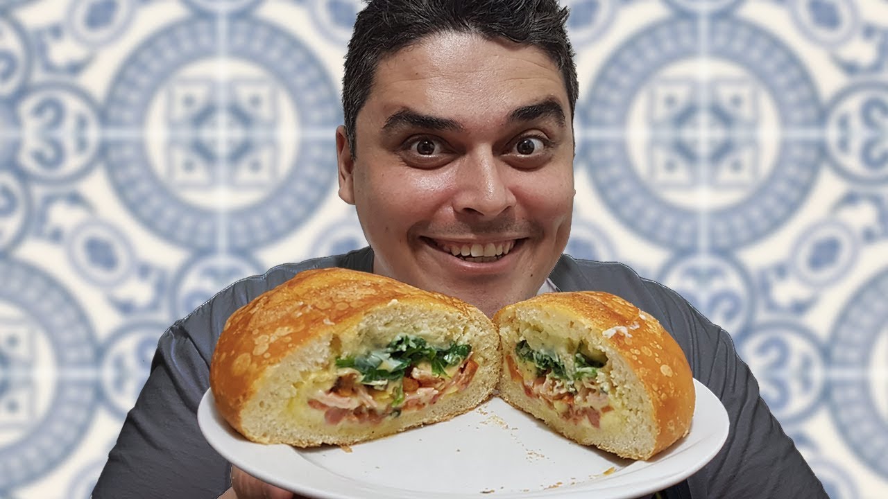 PÃO RECHEADO COM TUDO QUE HÁ DE BOM - Até eu Faço!