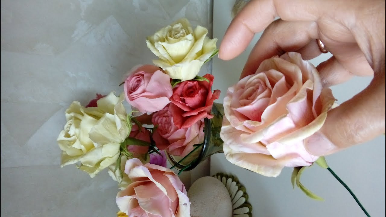 Как я леплю розы из холодного фарфора