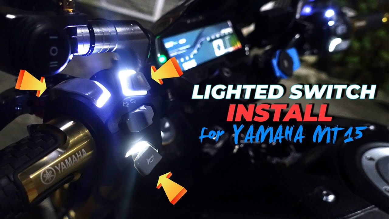 Как установить: подсвечиваемый переключатель Yamaha MT15