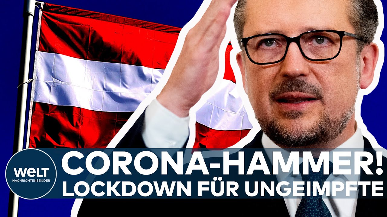 CORONA-HAMMER: Niedrige Impfquote! Österreich beschließt Lockdown für Ungeimpfte I WELT EILMELDUNG