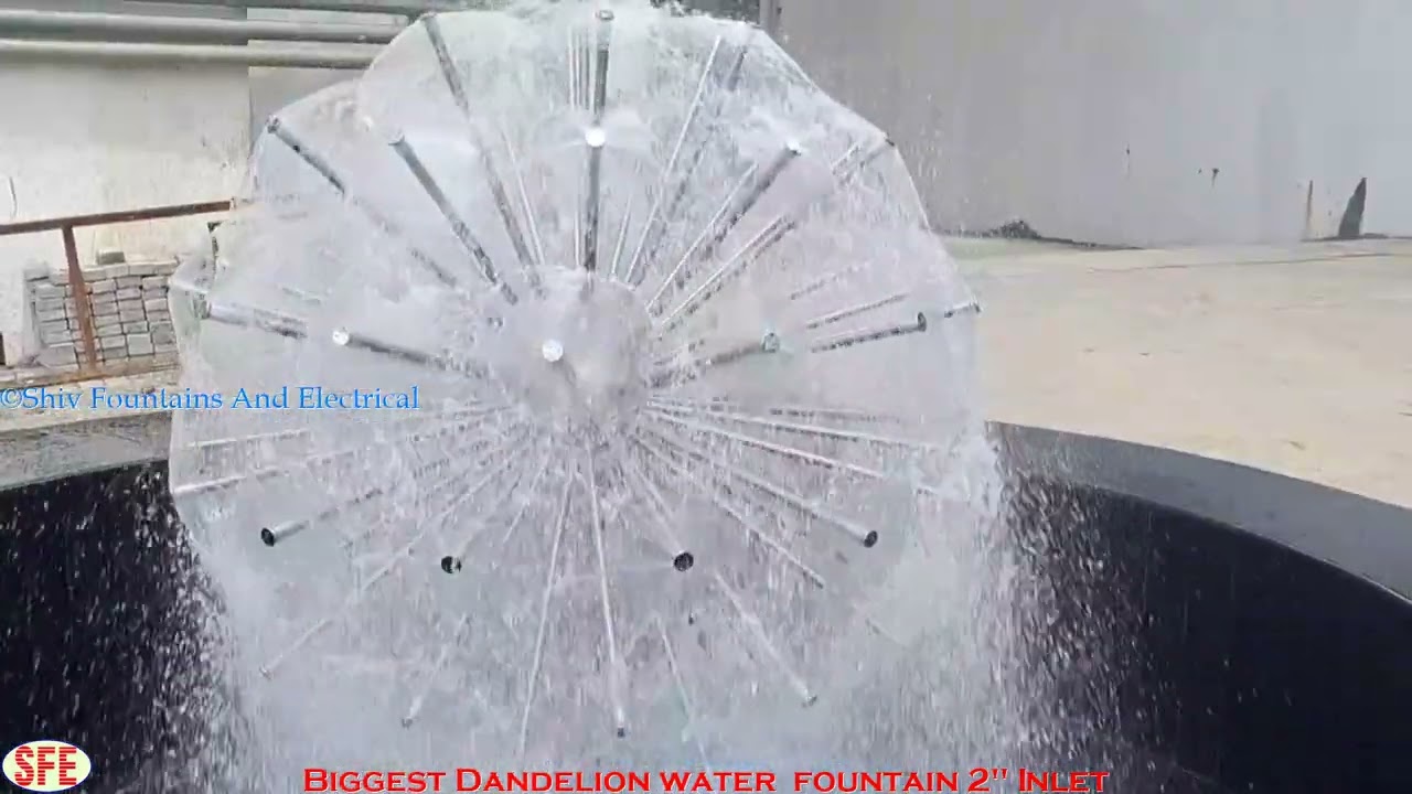 “Dandelion Water Fountain – Floating Garden Fountain with Relaxing Spray & Decorative Design”