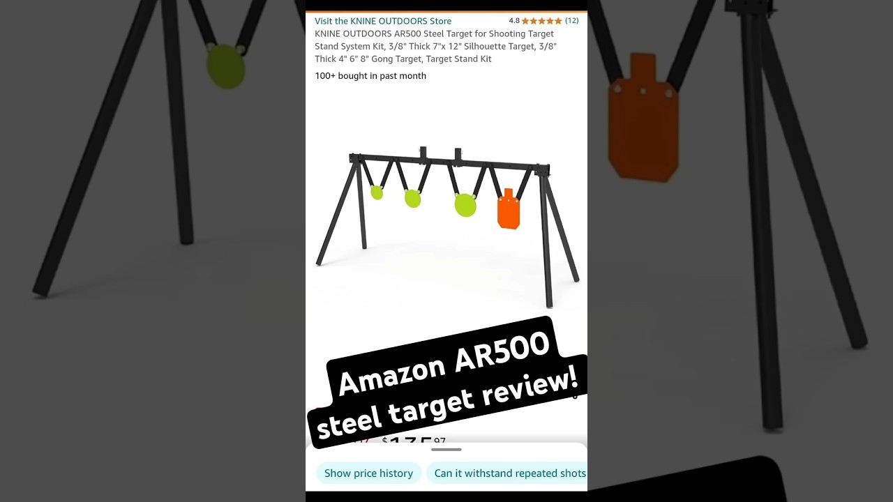 CHEAP AR500 Steel Targets KNINE REVIEW - AMAZON - $135! 💯