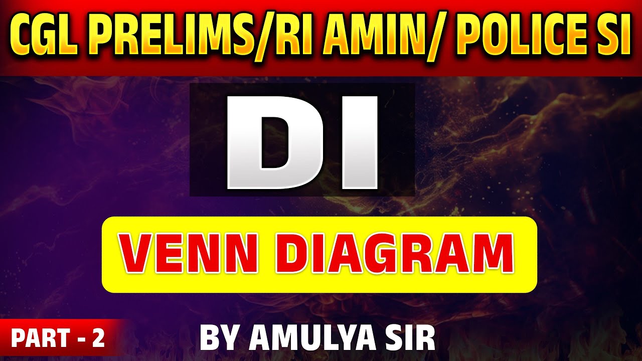 VENN DIAGRAM | Data interpretation | CGL Prelims | WIJ2184