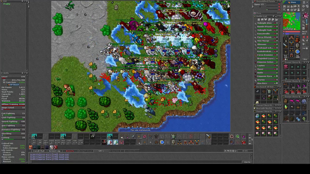 Tibia Epoca WarMode Ab'dendriel 20/08/18