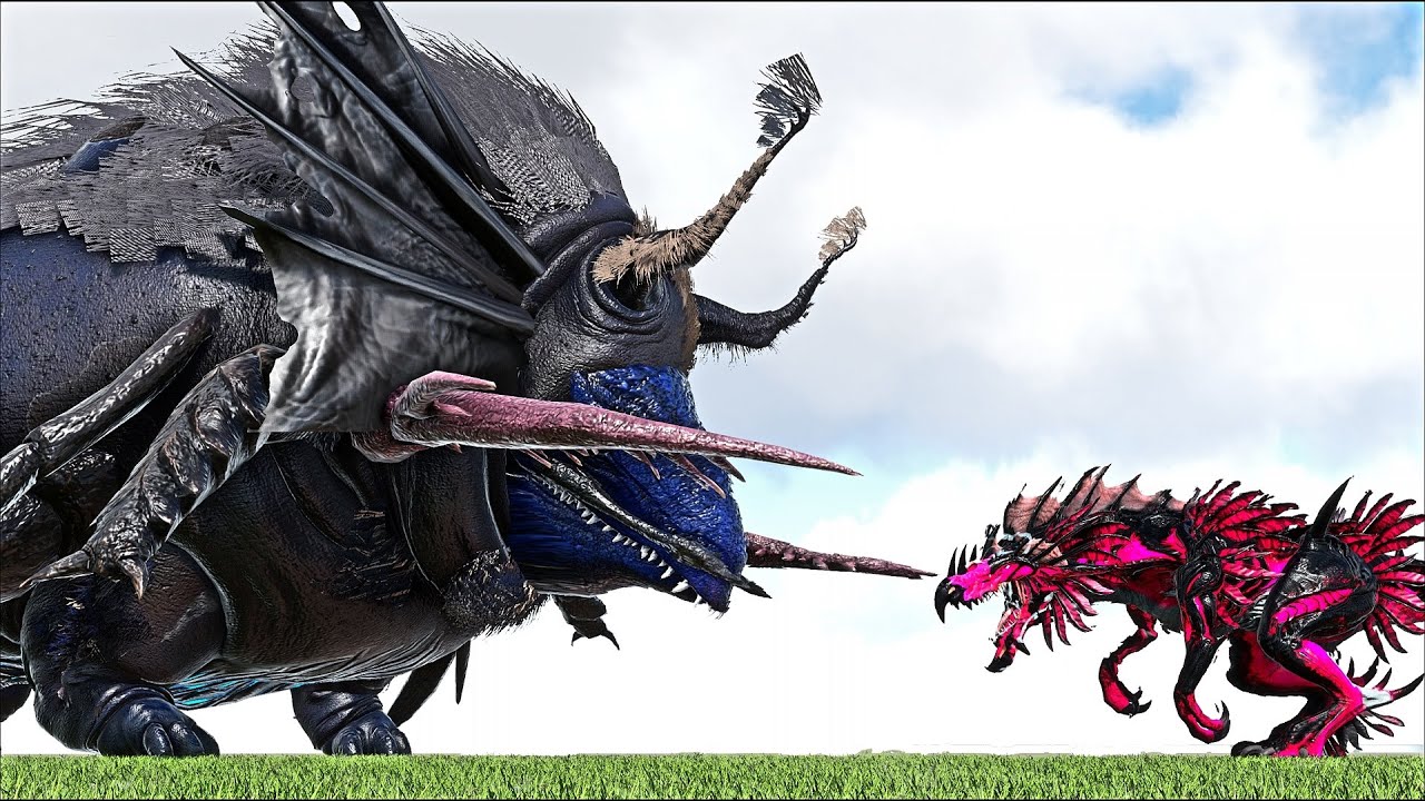 SCP-169 INSECTOSAURUS SAVAGE VS XENONIA/SOPHIA QUEEN OF HIVE (ARK SURVIVAL EVOLVED BATTLE KAIJUS)